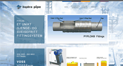 Desktop Screenshot of hydrapipe.no